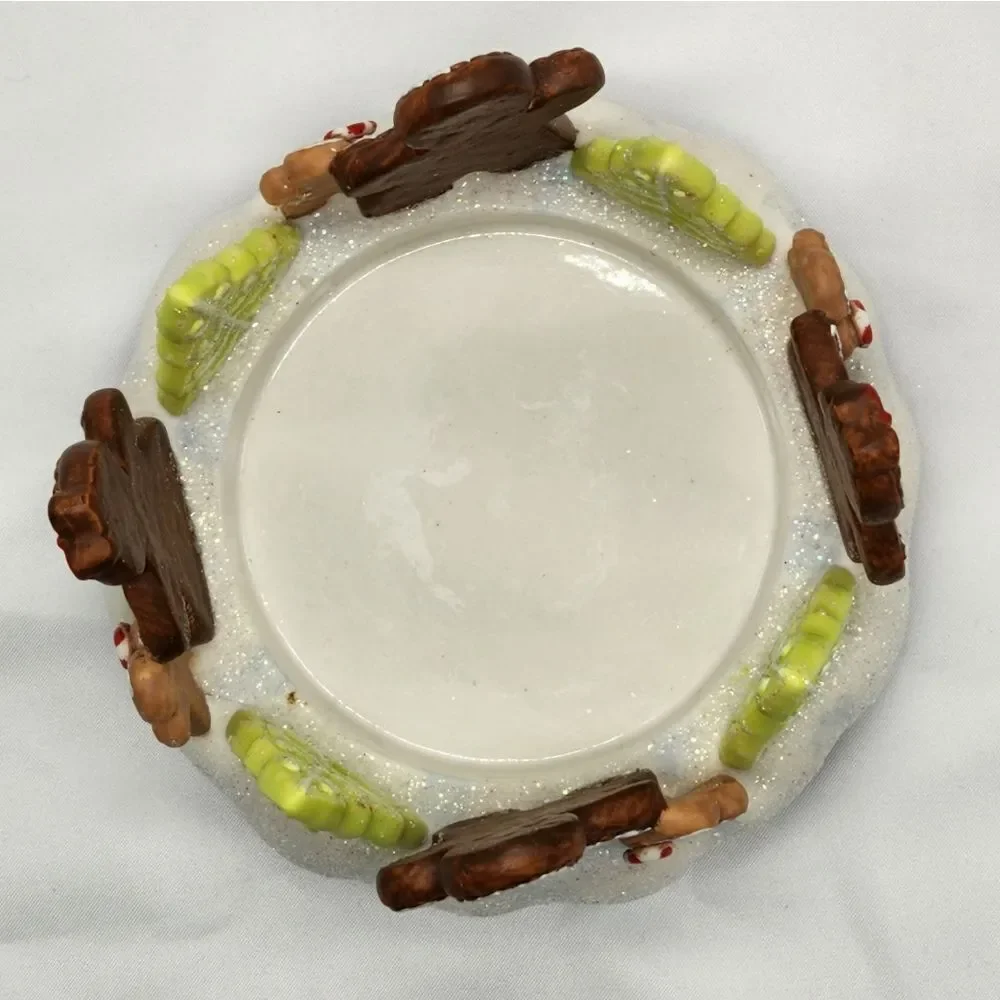⛱️NIB RETIRED PartyLite Peppermint Delight Pillar Candle Holder & Candle